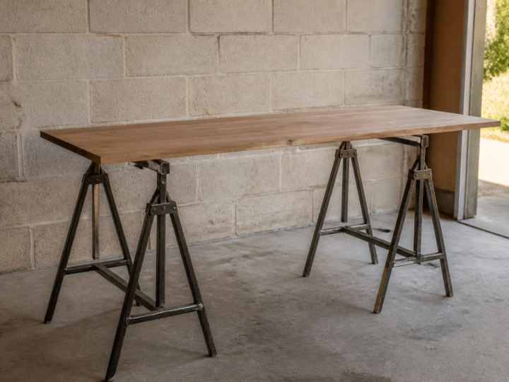 Comment fabriquer un bureau avec un plan de travail ?